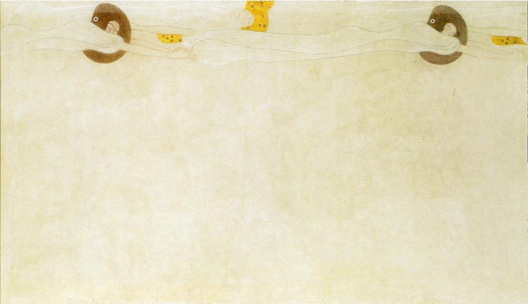 Gustav Klimt Entirety of Beethoven Frieze left4